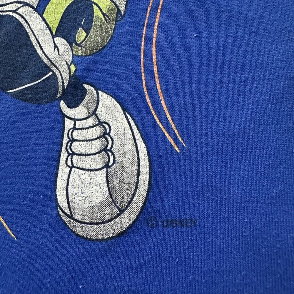 VTG 90s Allison Mickey Mouse Basketball Shirt Kids 5/6 Made in USA Double Sided‎